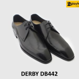 [Outlet size 39] Giày tây nam đen đẹp mũi nhọn vuông Derby DB442 004