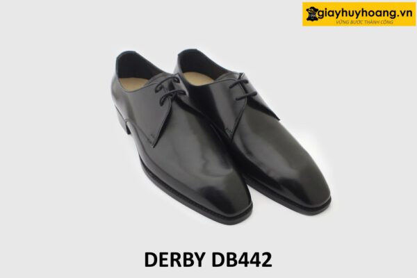 [Outlet size 39] Giày tây nam đen đẹp mũi nhọn vuông Derby DB442 004