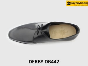 [Outlet size 39] Giày tây nam đen đẹp mũi nhọn vuông Derby DB442 003