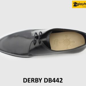 [Outlet size 39] Giày tây nam đen đẹp mũi nhọn vuông Derby DB442 003