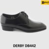 [Outlet size 39] Giày tây nam đen đẹp mũi nhọn vuông Derby DB442 001