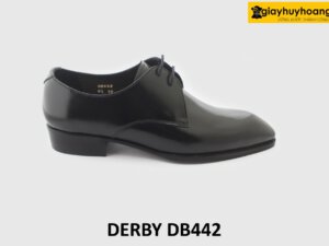 [Outlet size 39] Giày tây nam đen đẹp mũi nhọn vuông Derby DB442 001