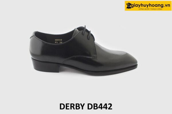 [Outlet size 39] Giày tây nam đen đẹp mũi nhọn vuông Derby DB442 001