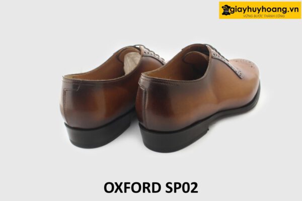 [Outlet size 43] Giày tây nam màu bò đục lỗ mũi Oxford SP02 005