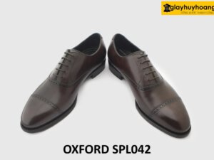 [Outlet size 40.5] Giày da nam màu nâu công sở sang trọng Oxford SPL042 004