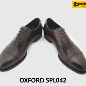 [Outlet size 40.5] Giày da nam màu nâu công sở sang trọng Oxford SPL042 004