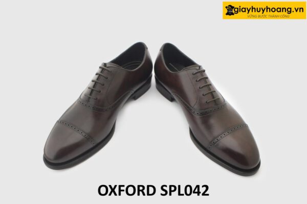 [Outlet size 40.5] Giày da nam màu nâu công sở sang trọng Oxford SPL042 004