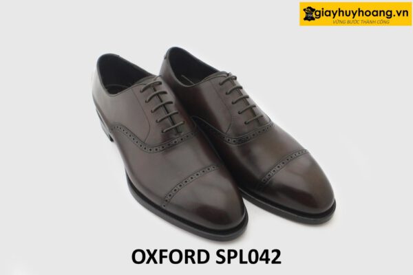 [Outlet size 40.5] Giày da nam màu nâu công sở sang trọng Oxford SPL042 003