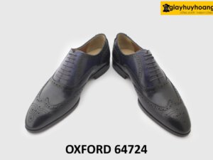 [Outlet size 42] Giày da nam màu xanh dương viền đen Oxford 64724 004
