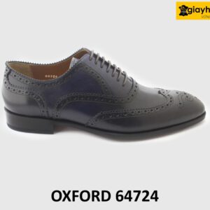 [Outlet size 42] Giày da nam màu xanh dương viền đen Oxford 64724 001