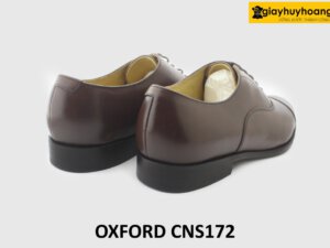 [Outlet size 38+43] Giày da nam đơn giản màu nâu Oxford CNS172 005