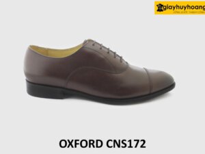 [Outlet size 38+43] Giày da nam đơn giản màu nâu Oxford CNS172 001