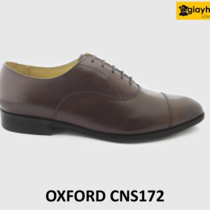 [Outlet size 38+43] Giày da nam đơn giản màu nâu Oxford CNS172 001