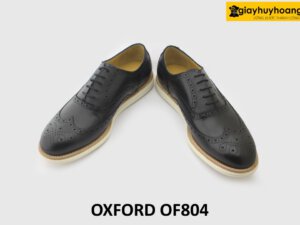 [Outlet size 43] Giày tây nam đế bằng Wingtips Oxford OF804 004