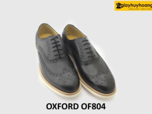 [Outlet size 43] Giày tây nam đế bằng Wingtips Oxford OF804 003