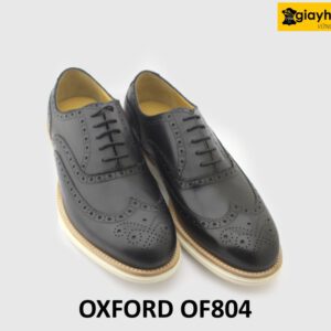 [Outlet size 43] Giày tây nam đế bằng Wingtips Oxford OF804 003