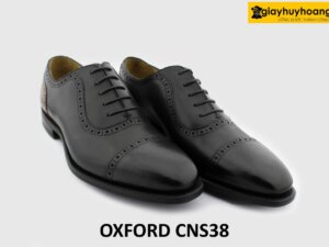 [Outlet 39+40] Giày da nam công sở màu đen Oxford CNS38 001