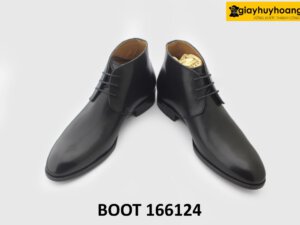 Giày da nam Chukka Boot cổ lửng thanh lịch cao cấp 166124 004