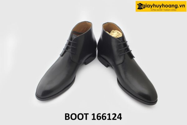 Giày da nam Chukka Boot cổ lửng thanh lịch cao cấp 166124 004