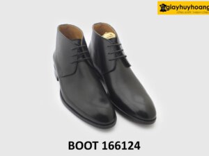 Giày da nam Chukka Boot cổ lửng thanh lịch cao cấp 166124 003