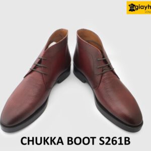 [Size 40] Giày da nam cổ ngắn phong cách Chukka Boot S261B 003