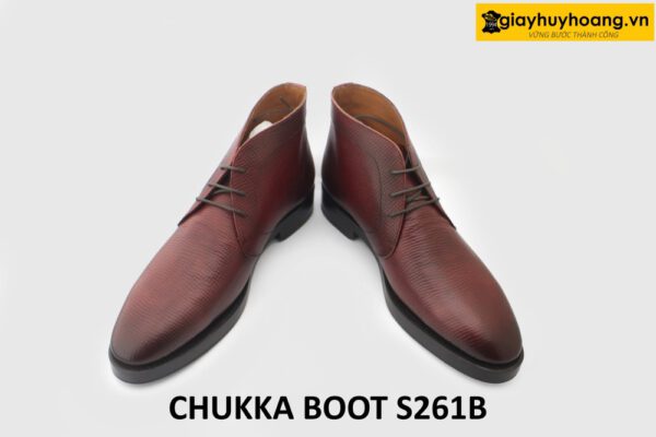 [Size 40] Giày da nam cổ ngắn phong cách Chukka Boot S261B 003