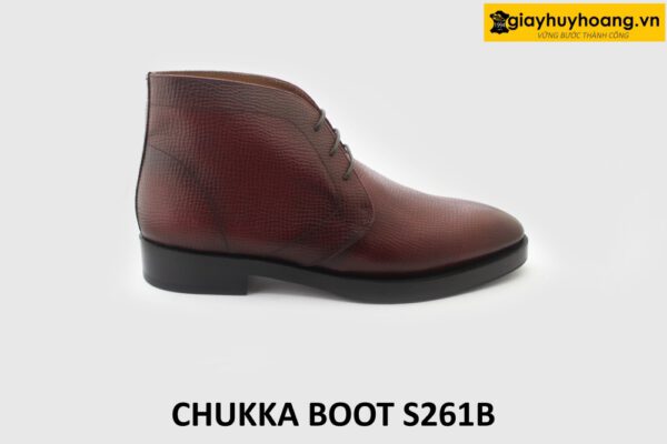 [Size 40] Giày da nam cổ ngắn phong cách Chukka Boot S261B 001