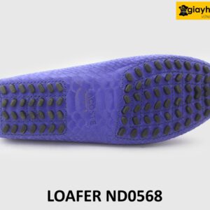 [Size 41] Giày lười lái xe nam da lộn vân trăn loafer ND0568 005