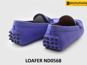 [Size 41] Giày lười lái xe nam da lộn vân trăn loafer ND0568 004