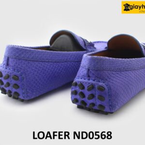 [Size 41] Giày lười lái xe nam da lộn vân trăn loafer ND0568 004