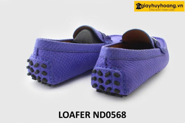 [Size 41] Giày lười lái xe nam da lộn vân trăn loafer ND0568 004