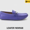 [Size 41] Giày lười lái xe nam da lộn vân trăn loafer ND0568 001