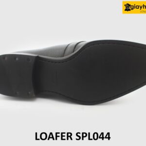 [Size 40] Giày lười nam vân hạt mũi nhọn loafer SPL044 008