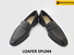 [Size 40] Giày lười nam vân hạt mũi nhọn loafer SPL044 004