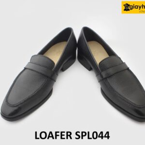 [Size 40] Giày lười nam vân hạt mũi nhọn loafer SPL044 004