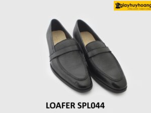 [Size 40] Giày lười nam vân hạt mũi nhọn loafer SPL044 003