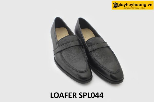 [Size 40] Giày lười nam vân hạt mũi nhọn loafer SPL044 003