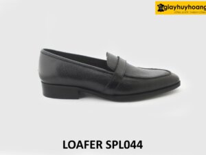 [Size 40] Giày lười nam vân hạt mũi nhọn loafer SPL044 001