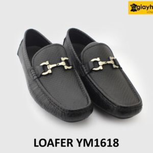 [Size 41] Giày lười nam đế thấp cao su loafer YM1618 003