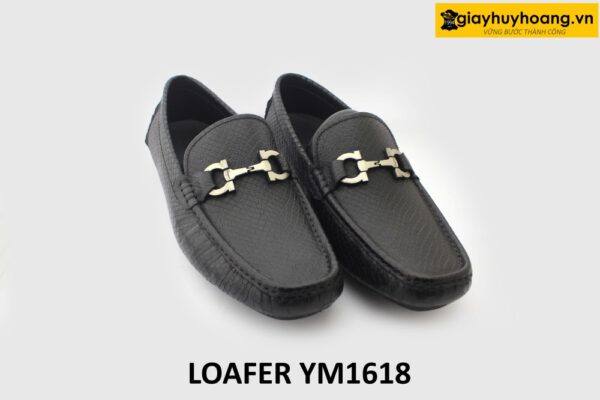 [Size 41] Giày lười nam đế thấp cao su loafer YM1618 003