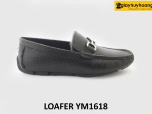 [Size 41] Giày lười nam đế thấp cao su loafer YM1618 001