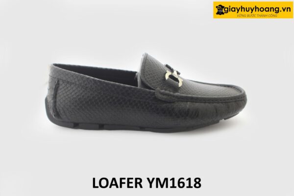 [Size 41] Giày lười nam đế thấp cao su loafer YM1618 001