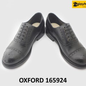 [Size 41] Giày da nam mũi tròn Full Brogues Oxford 165924 004