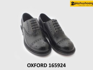 [Size 41] Giày da nam mũi tròn Full Brogues Oxford 165924 003