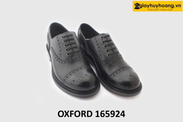 [Size 41] Giày da nam mũi tròn Full Brogues Oxford 165924 003