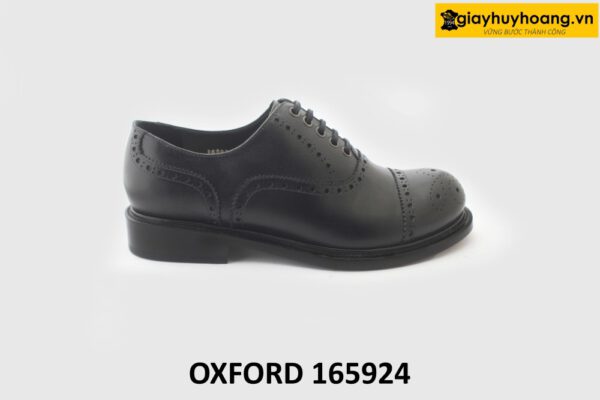 [Size 41] Giày da nam mũi tròn Full Brogues Oxford 165924 001