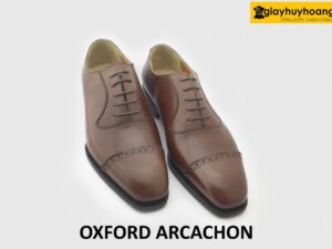 [Outlet size 40] Giày da nam đế da bò khâu goodyear Oxford ARCAHON 003