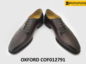 [Size 44] Giày da nam da bê ý italy cao cấp Oxford COF012791 004