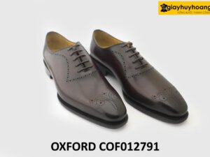 [Size 44] Giày da nam da bê ý italy cao cấp Oxford COF012791 003