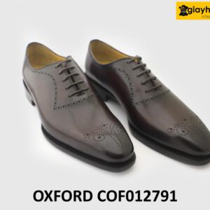 [Size 44] Giày da nam da bê ý italy cao cấp Oxford COF012791 003